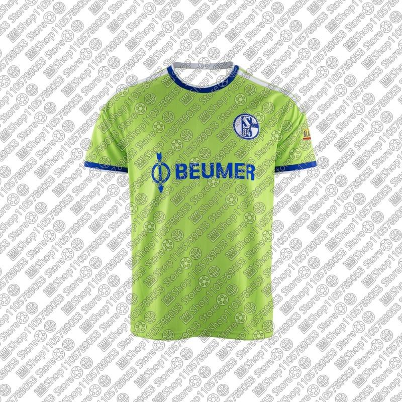 26-27 Mens Germany Football Unisex Match Training Quick-dry Breathable Soccer Sports Adult Shirt S-Schalke 04 Home Third Jersey