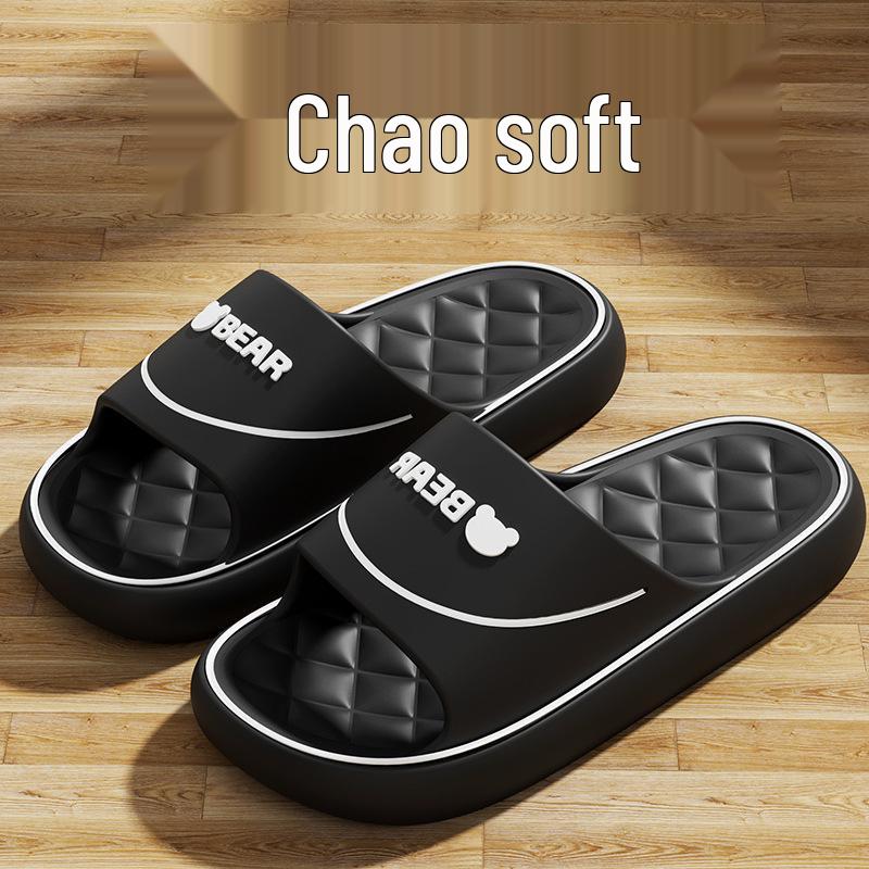 Men's Thick-Soled Sandals for Outdoor & Indoor Use - EVA, Non-Slip, Odor-Resistant, Bathroom, Summer Wear. Suitable for Women.