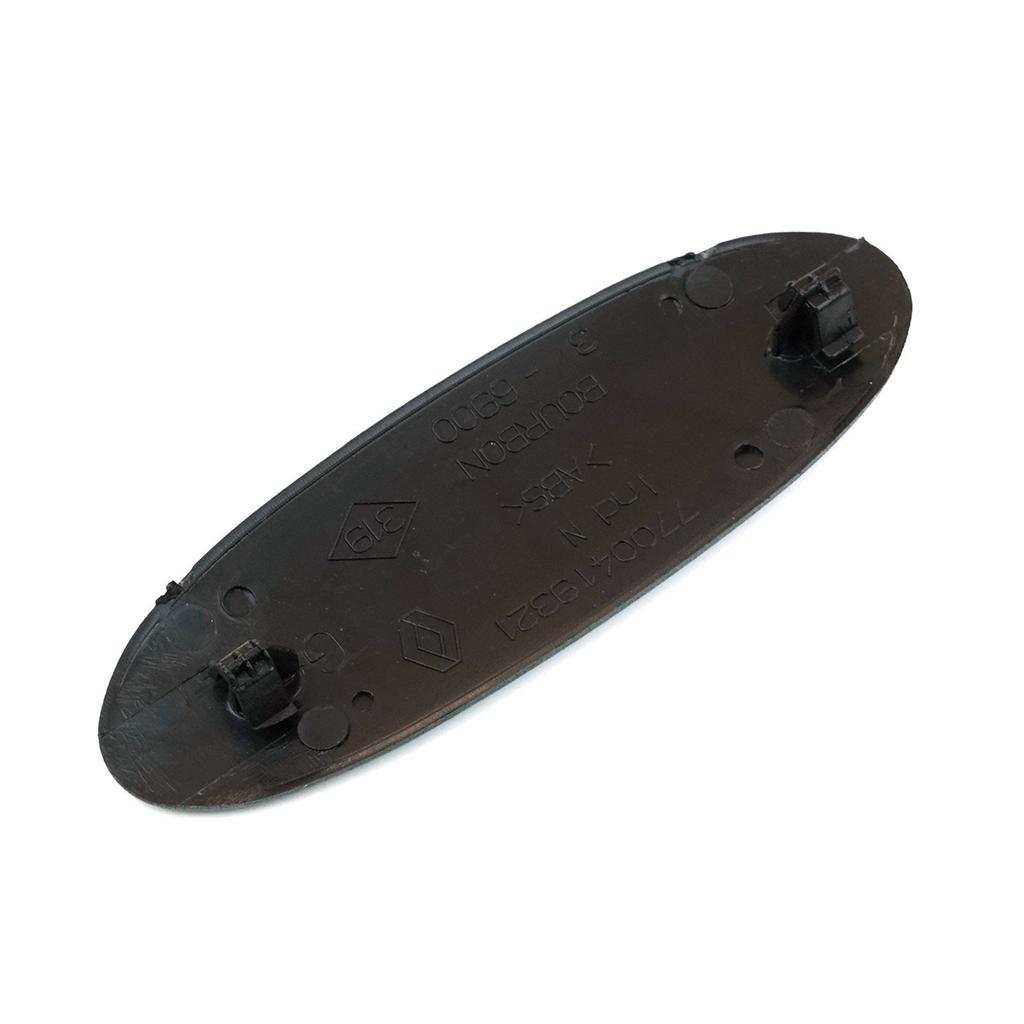 BSP1000 Černý chrom 16V odznak s monogramem, emblém 7700422227 pro Renault Clio Kangoo 119 mm x 39 mm Vyrobeno v Turecku