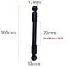 17mm Dual Ball Head Phone Holder Extension Rod Adapter