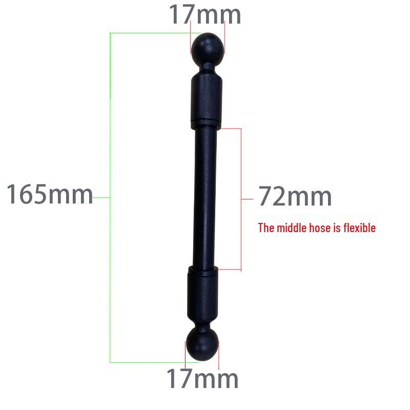 17mm Dual Ball Head Phone Holder Extension Rod Adapter