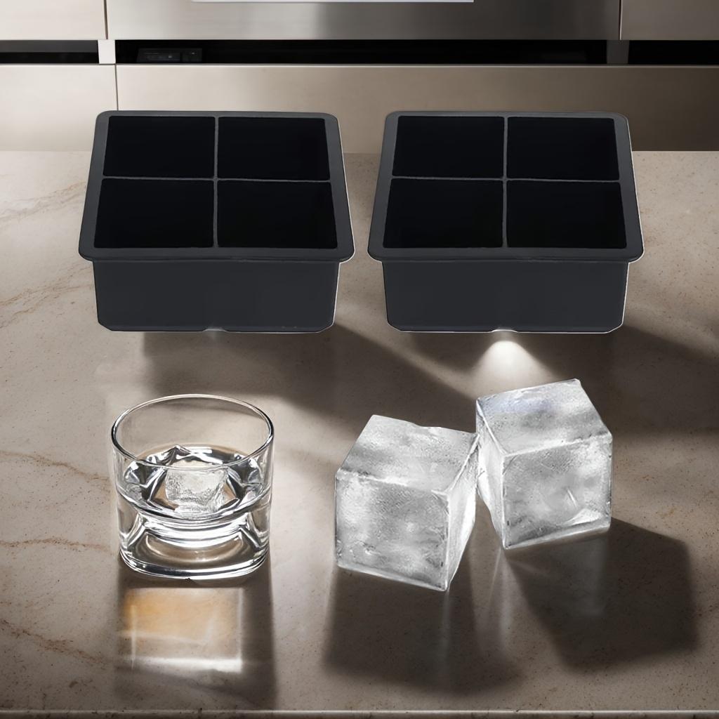 Food Grade Silicone Ice Cube Tray, Reusable Ice Mold with Lid, Easy Release for Whiskey, Cocktails, Skull, Sphere, Square