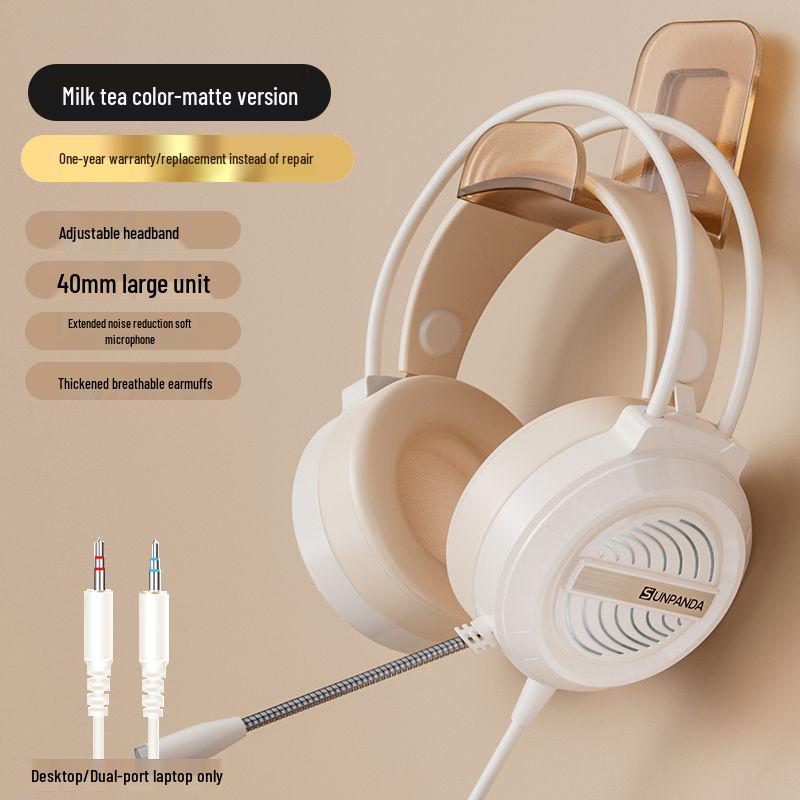 Wired USB Gaming Headset with Microphone for PC and Laptop