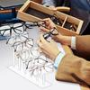 1 Set Acrylic Glasses Display Stand Multi-tiers Heavy Duty Non-slip Freestanding Desktop Sunglasses Eyeglasses Eyewear Show Holder Rack