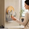 No-drill Wall-Mounted Pot Lid Rack for Kitchen – Storage Shelf for Cutting Boards and Countertop Boards