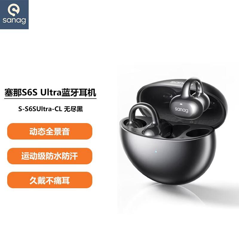 Sanag S6S Ultra Open-Ear Clip-On Bluetooth Headphones