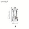 KEMORELA 1PCS Spices Mill Shaker Acrylic Manual Pepper Grinder Salt Spices Mill Shaker Transparent Kitchen Grinding Tool