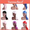 Durag Hovedbeklædning Hovedbånd Piratkasket Unisex Hat Glat Silke Nylon Kasket Ensfarvet