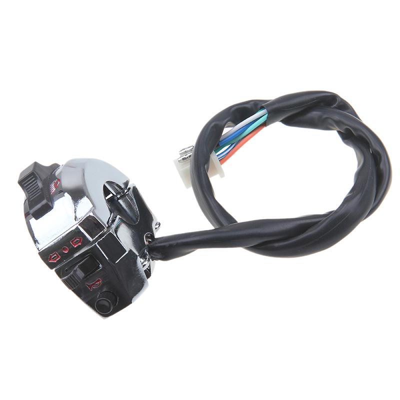 Motorcycle Switches Motorbike Horn Button Turn Signal Fog Lamp Start Handlebar Controller Motorbike Universal Switch