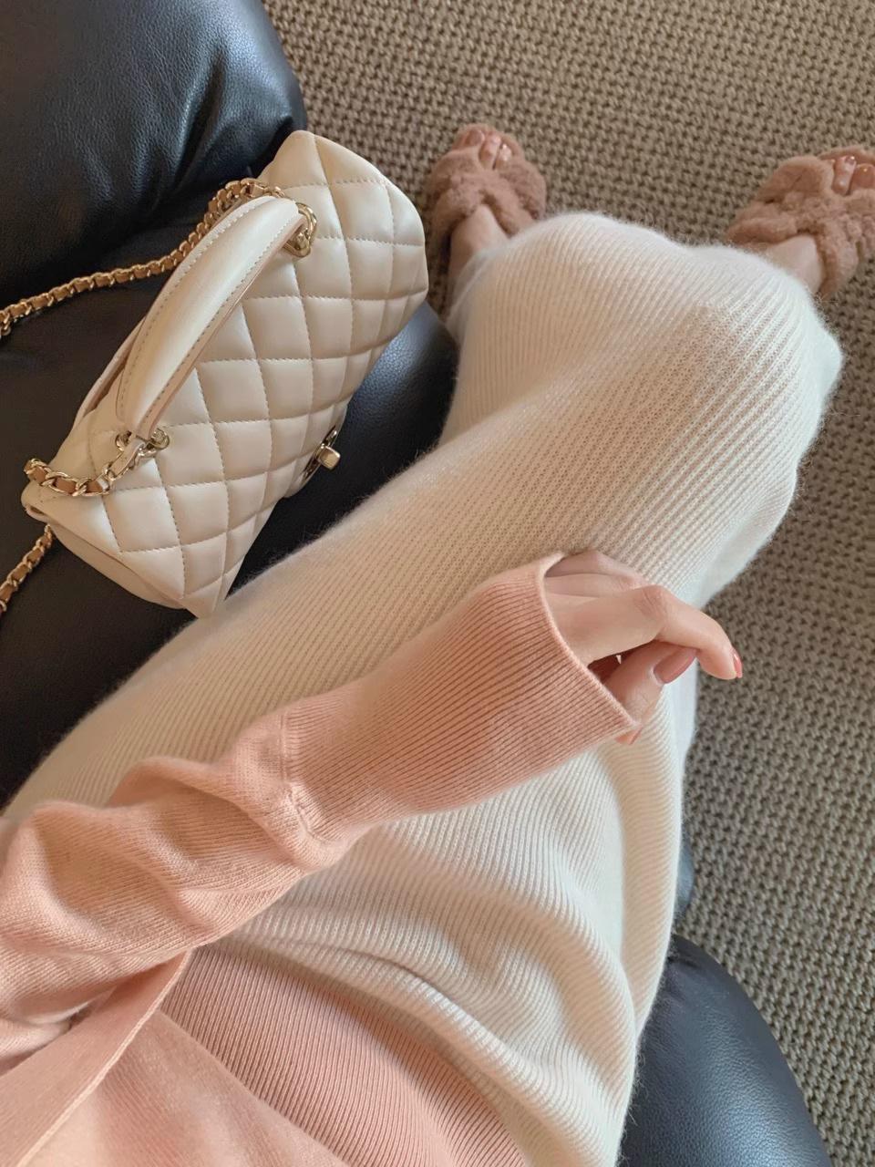 Women s Soft Knit Fishtail Midi Skirt - High-Waisted, Slimming, Hip-Hugging, New Autumn/Winter 2025 Style Small