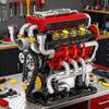 Silnik samochodowy V8 Model symulacyjny z napędem elektrycznym Zabawki konstrukcyjne Techniczne klocki Kreatywne zabawki Prezenty dla dorosłych 538 szt.