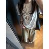 MISSMARM Korean pony flocking printing super soft double-sided cotton short-sleeved T-shirt women's summer versatile top