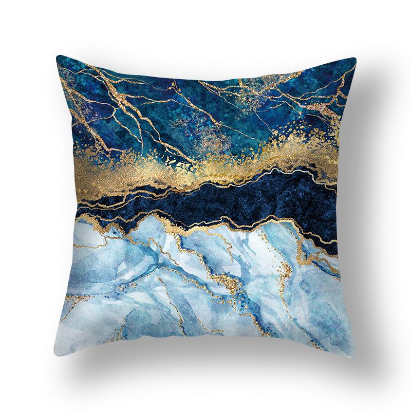 Geometric Nordic Gilt Simple Style Home Printed Pillow Cover Cushion Cover
