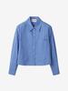 LUVM Cotton Crop Shirts_Blue