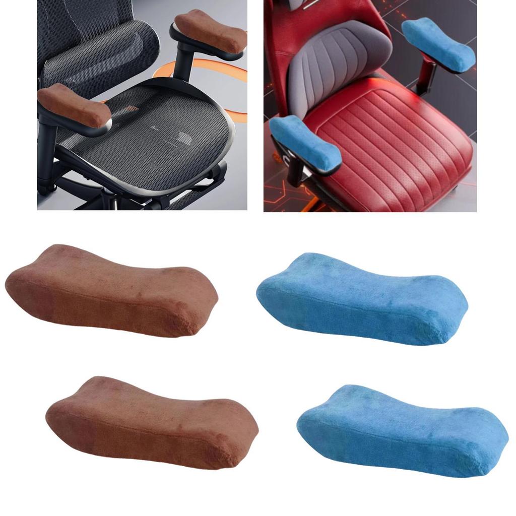 2 Pezzi Cuscinetti Ergonomici per Braccioli Cuscini per Braccioli Cuscinetti per Braccia Rimovibili Cuscinetti Lavabili per Braccioli Cuscini di Supporto per Gomiti per Sedia da Scrivania