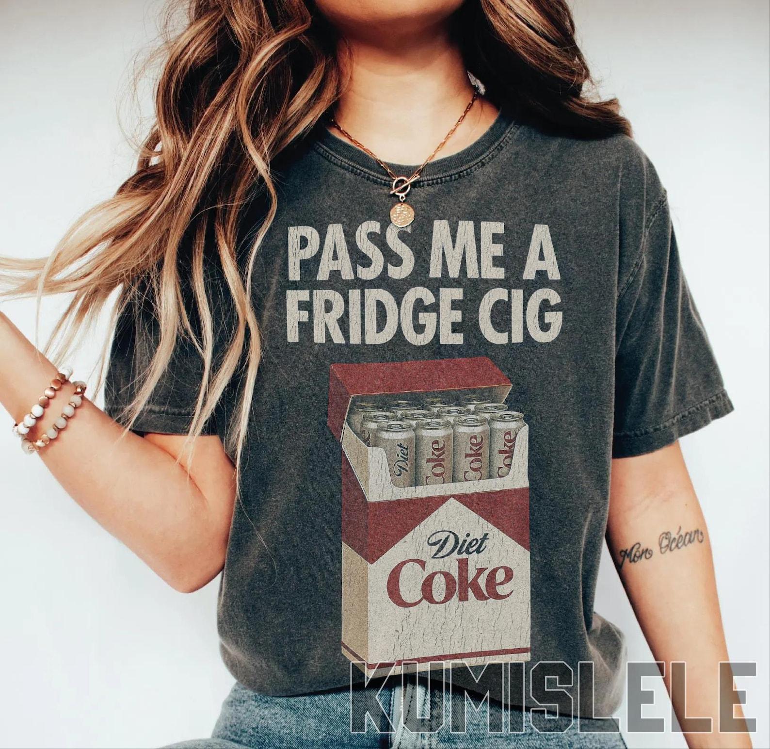 Diet Coke Fridge Cig funny Comfort Colors Shirt S