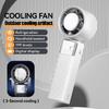 199 Powerful Wind Speed Portable Handheld Cooling Fan 4000mAn Ultra-Long Battery Life Digital Display Folding Desktop Mini Fan