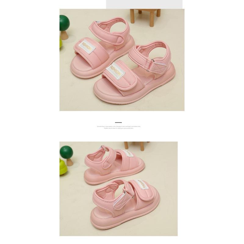 Thick Sole Anti-slip Beach Sandals, Open Toe Soft Sole Casual Shoes for Girls
