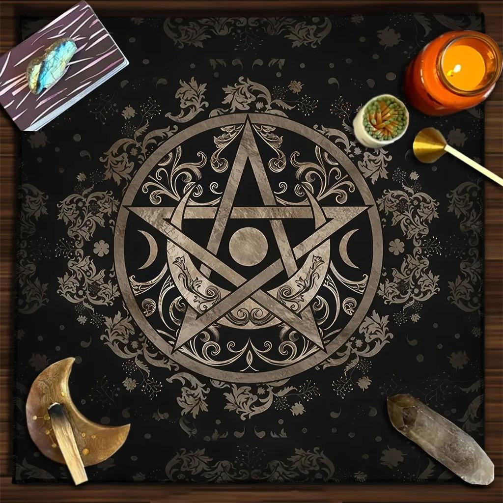 Altar Cloth Tarot Table Cover Starry Twelve Constellations Love Career Oracle Card Tablecloth Moon Tarot Table Cloth Divination