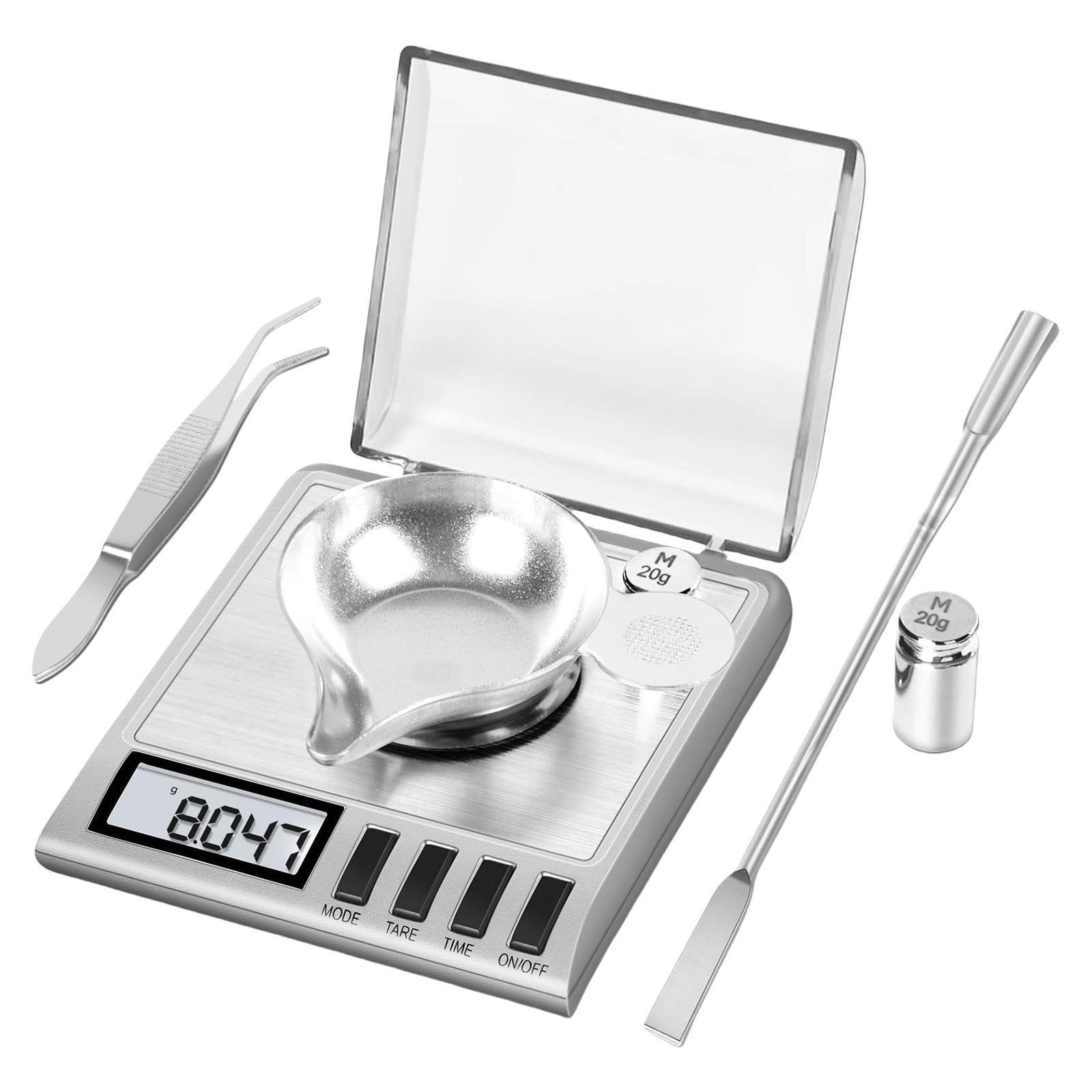 

High Precise 50g 0.001g Miniature Digital Scale for Gold and Diamantine Small Business Lab Needs with Clear LCD Display