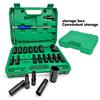 22pcs Combination Drive Extended Socket Hexagonal Impact Sleeve Set with Portable Storage Case 8-32mm Torque for Motor Repair