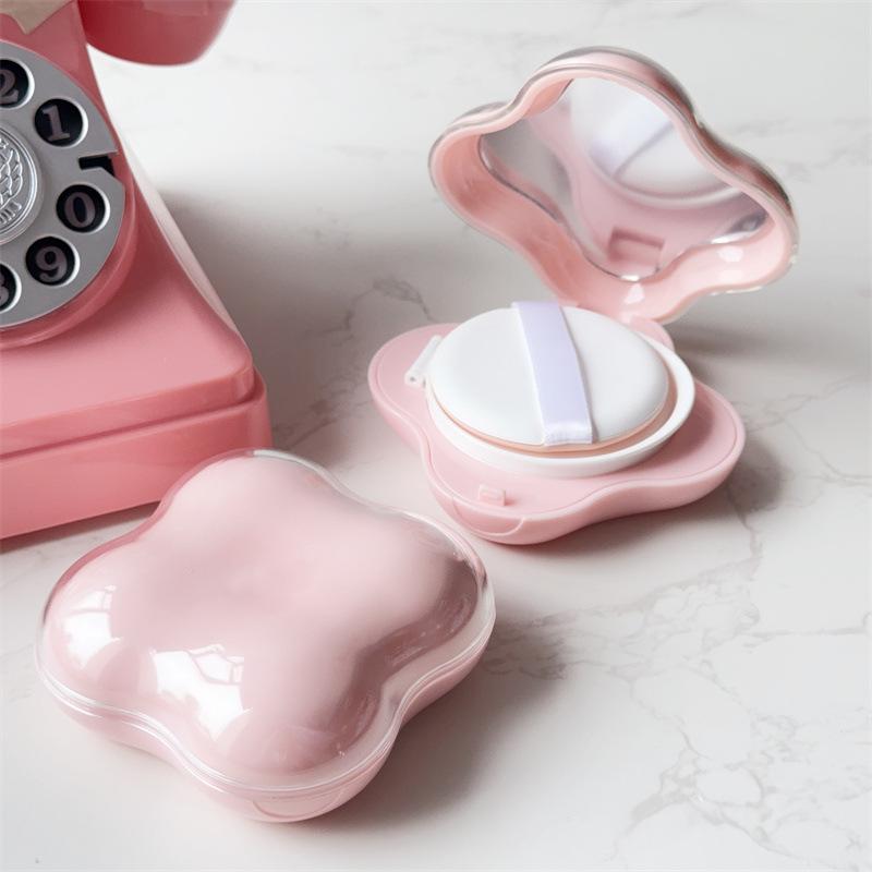 Air Cushion Foundation DIY Box Mini Cute Empty Puff Box Portable Mirror For Bb Cream Cosmetic Makeup Case Container With Sponge