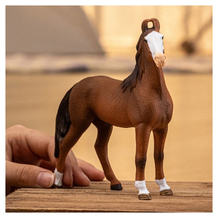 Figurine - schleich - jument marwari - marron - intérieur - enfant