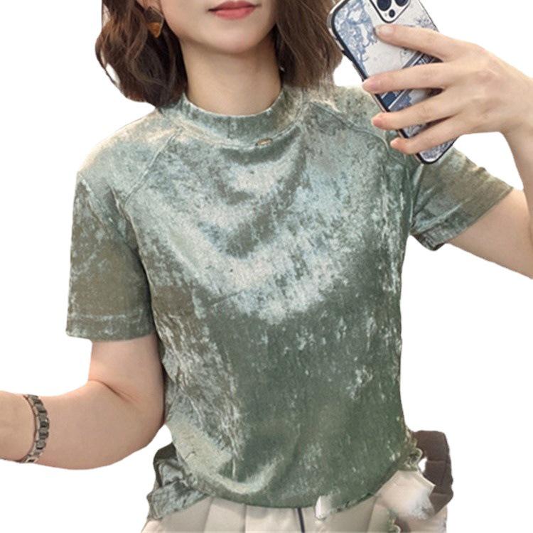 2024 Summer Plus Size Women's Casual Slimming Short Sleeve Top