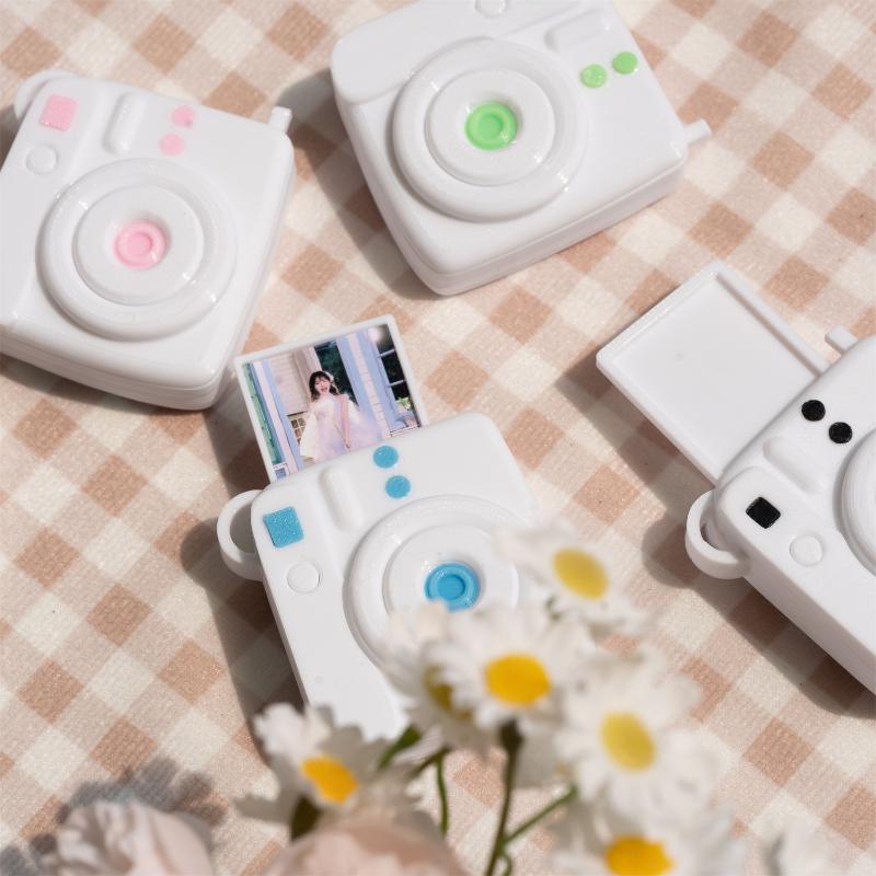 Holds Photos Camera Keychain Mini 1-Inch Photos Key Ring Decorative Pendant Decorative Lightweight Stress Relief Keychain Gift