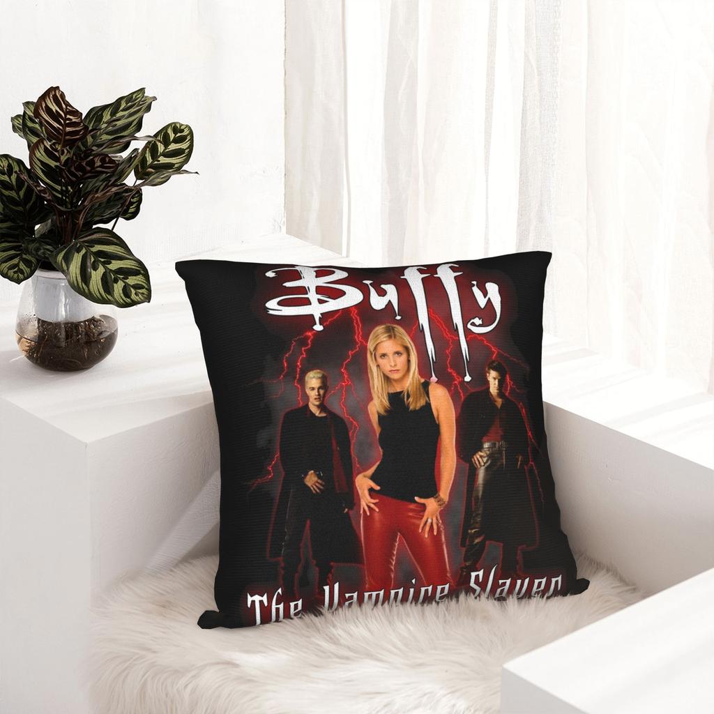Decorative Pillowcases Buffy the Vampires Slayers Merch Home Horror Movie Pillow Case Cover Square Multi-Size