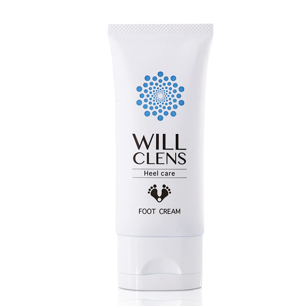 Will Cleanse Heel Cream Exfoliating and Moisturizing Made In (Heel Care) Cream, Fragrance-Free, Japan, 50g, Quasi-drug