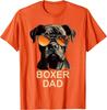 T-shirt Grafica Boxer Papà Cane con Occhiali da Sole Regalo Divertente per Proprietario di Boxer