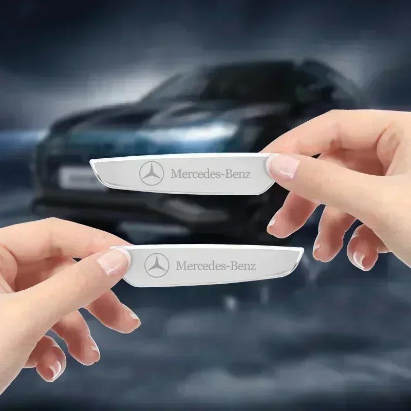 2pcs Metal Emblem Badge Car Fender Side Sticker For Mercedes Benz W203 W204 W205 W210 W211 W212 W221 W222 CLS CLA CLK SLK GLK EQSTU1