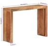 VidaXL Table console 110x30x76 cm bois massif d'acacia 351650