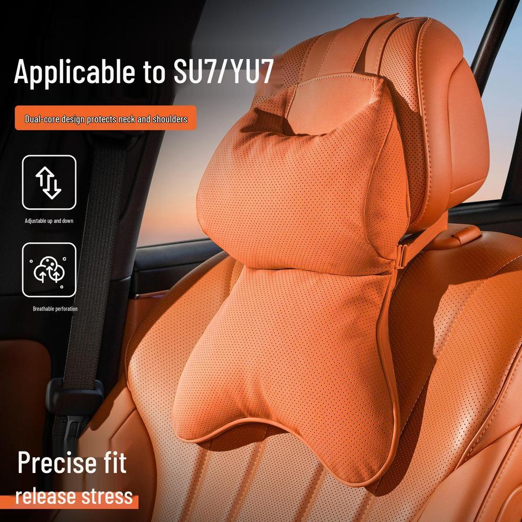 High-Grade Neck and Lumbar Support Pillow for Xiaomi yu7 Car Headrest