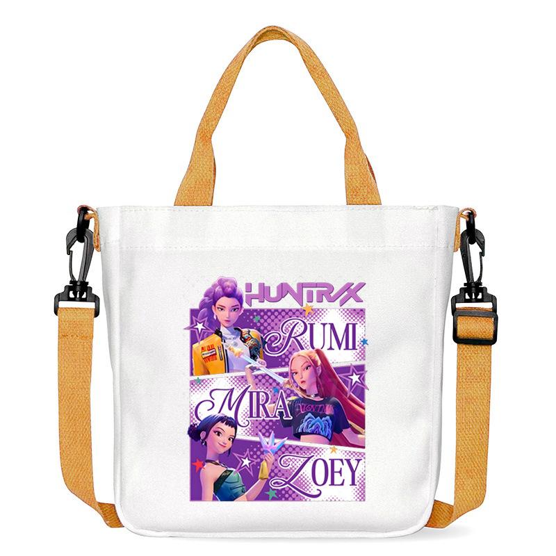 Anime Cartoon Print Office Worker Commuter Portable Messenger Bag Student Large Capacity Casual Handbag