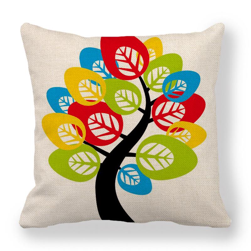Custom Geometric Abstract Symmetrical Linen Pillowcase
