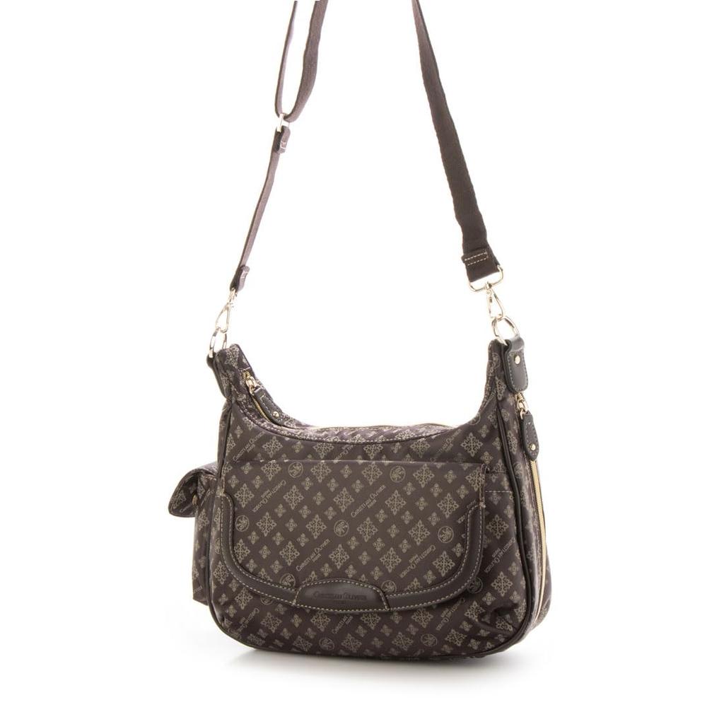 Christian Olivier Multifunctional Shoulder Bag 38-7806 (Chocolate)