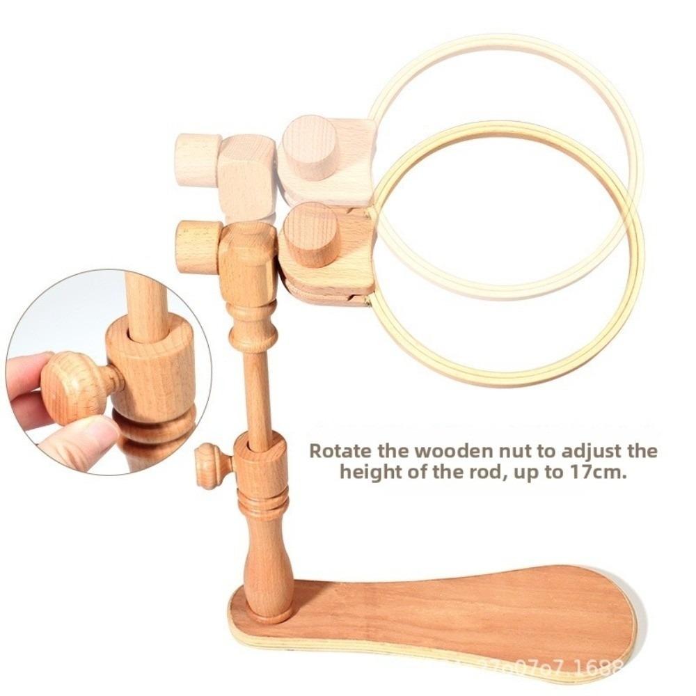 360° Rotatable Cross Stitch Stand Adjustable Height Extender Embroidery Frame  For Needlework