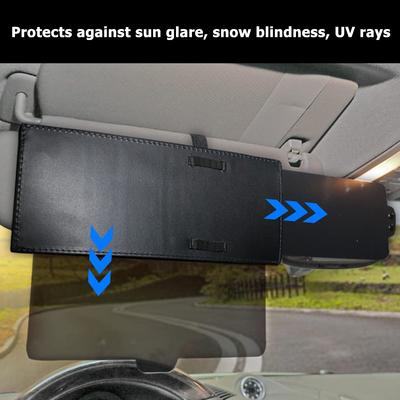 Car Visor Extender Anti-Glare Adjustable Car Sunshade Extender Universal Anti-impact Car Sun Visor Extension for Most SUV Truck