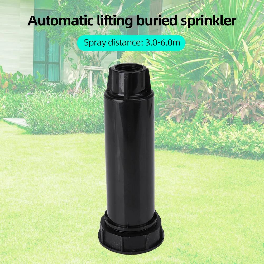 Automatic Lifting Buried Sprinkler 1/2in Iirrigation Water Sprinkler 25-360 Degree Adjustable Anti-Rust Durable Garden Lawn Tool