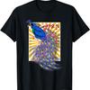Dekoratives Vogel Sakura Tier Kirschblüte Pfau T-Shirt