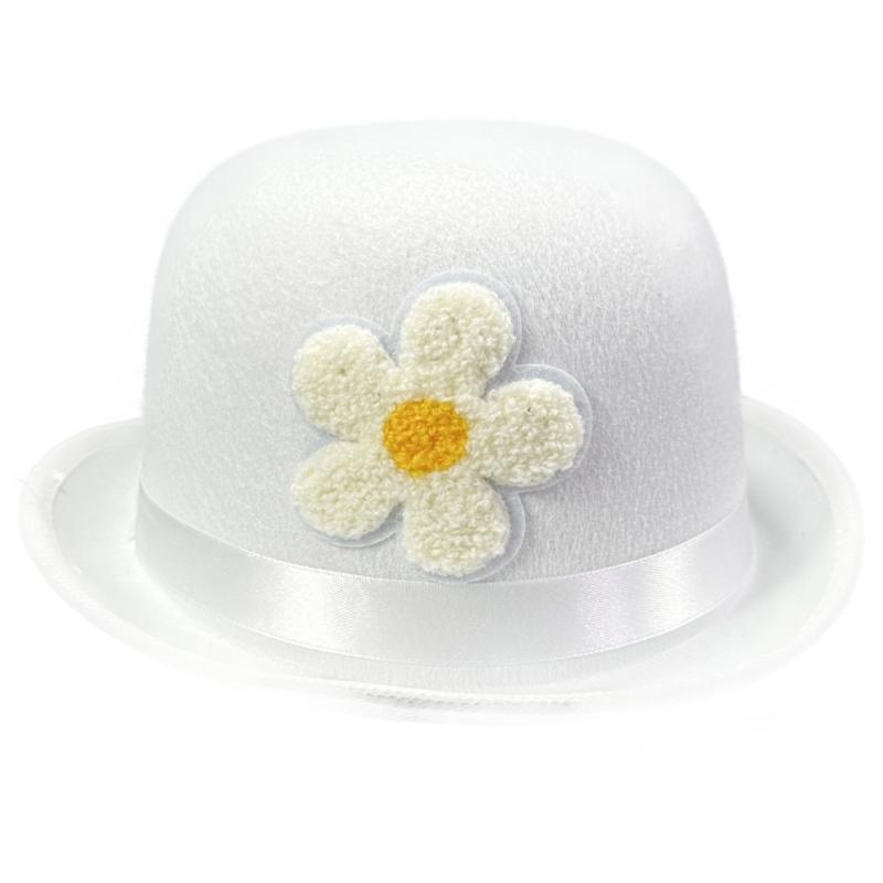 

Elegant Style Round Prom Hat Unisex Wool Felts Breathable Top Hat For Multiple Event Comfortable Cap Practical Design