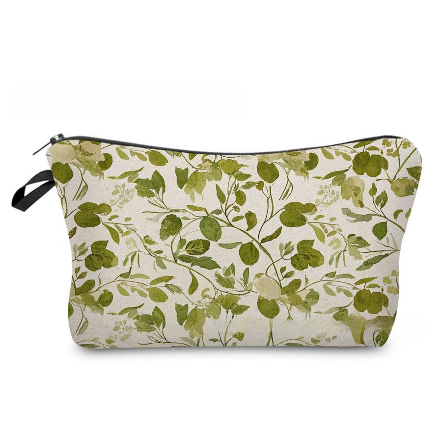 Damen Blume Muster Kosmetiktasche Toilettenartikel Organizer Reise Aufbewahrungskoffer 6971 KTB