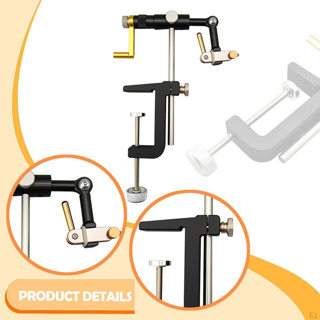 Imadło do wiązania muchówki Narzędzie do wiązania Łatwe w użyciu Metalowe Profesjonalne Akcesorium wędkarskie Przenośne Wielokrotne