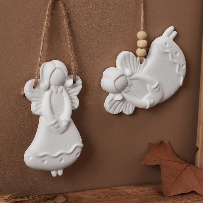 Practical Home Baking Supplies Figurine Angelic Sturdy Silicone Mould Craft Supplies Portable for Fun Dessert Making