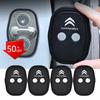 2/4Pcs Rubber Car Door Lock Cover for Citroen C4 C3-XR C5 Aircross C6 C-quatre Picasso C-Elysee C4L C3L Emblem Stickers Badge