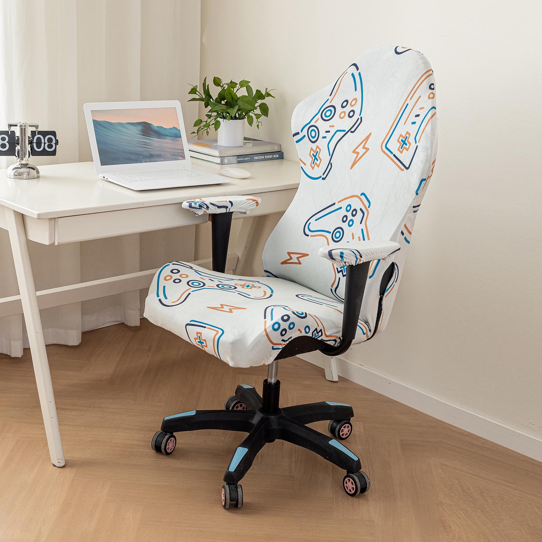 

Чехол для игрового кресла Silver Fox Velvet: Пылезащищенный, эластичный, идеально подходит для офисных кресел или кресел интернет-кафе. One Size