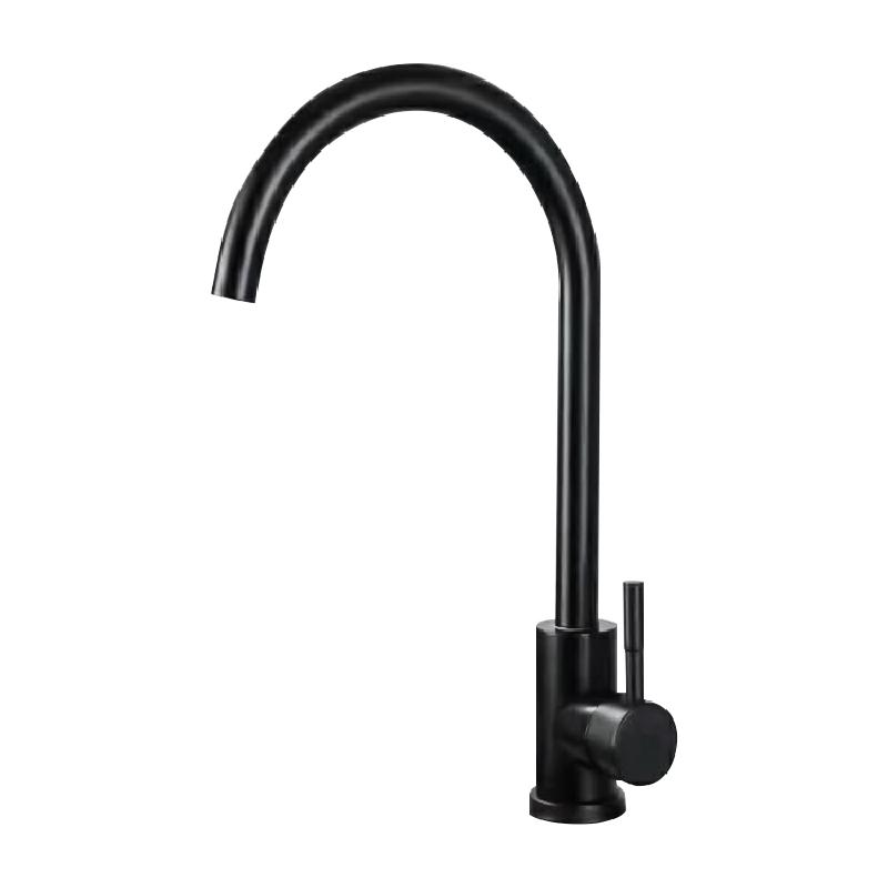 Taps for Kitchen Sinks Deck Mounted Modern Black Kitchen Sink Stainless Steel Faucet