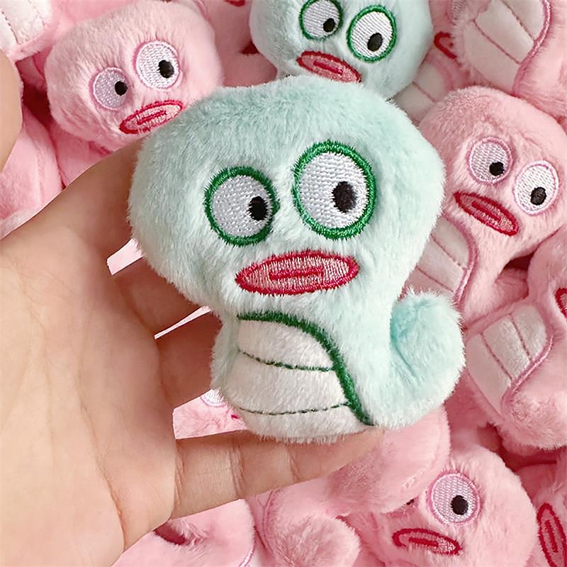 

Милая зеленая и розовая змея с большими глазами, плюшевые животные, куклы, игрушки, самодельные наполнители, сумка, шляпа, обувь, носки, аксессуары, подарки на день рождения зелёный